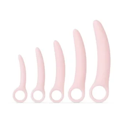 Teazers Vaginal Dilator Set aus rosa Silikon mit fünf Größen