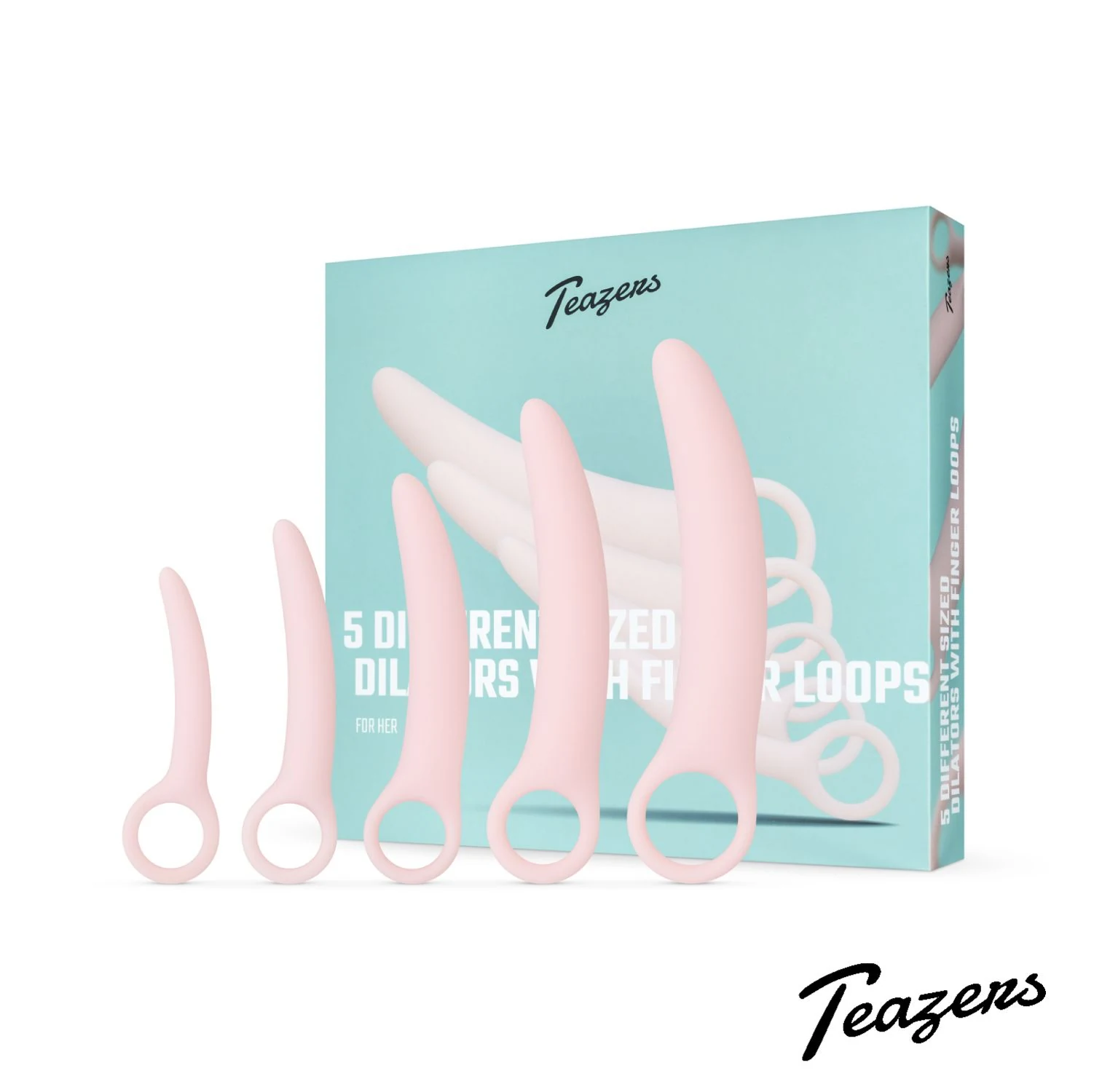 Fünfteiliges Vaginal Dilator Set von Teazers für vaginale Dehnübungen