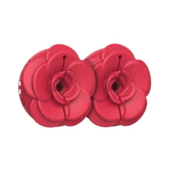 Teazers vibrierende Nippelklemmen in Rot mit weichen Silikonspitzen