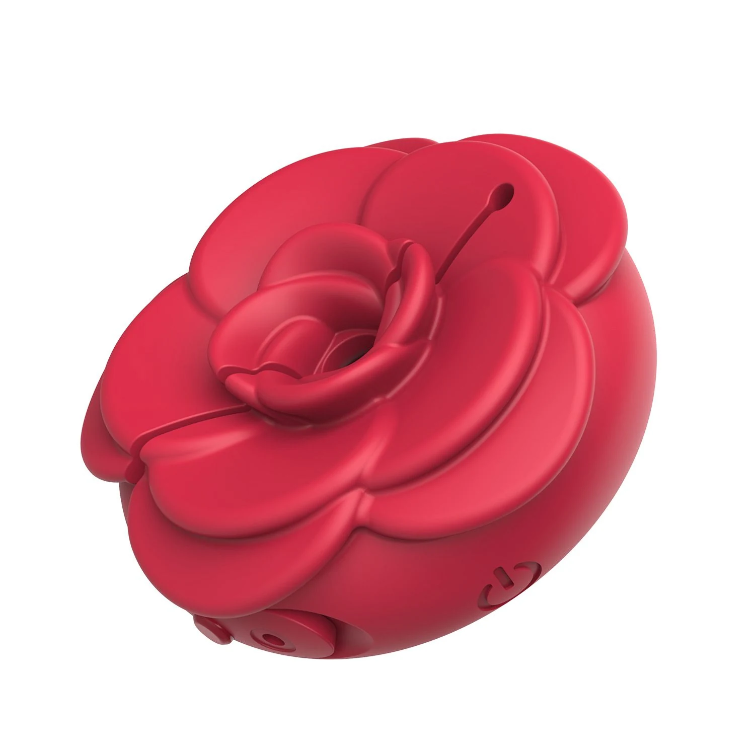 Vibrierende Nippelklemmen Rot mit Druckknopf-Bedienung und USB-Ladekabel