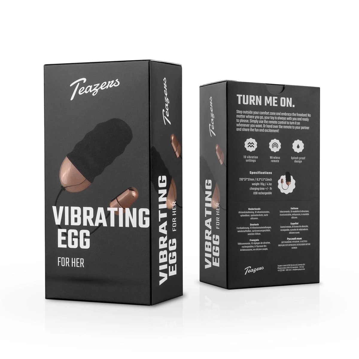 Teazers Vibro-Ei mit USB-Aufladung und 50 Minuten Laufzeit