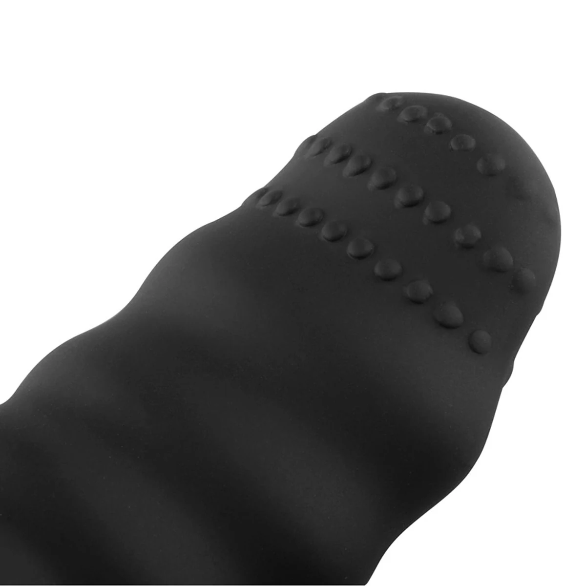 Geripptes schwarzes Vibrationsei mit verstellbarer Multispeed-Vibration