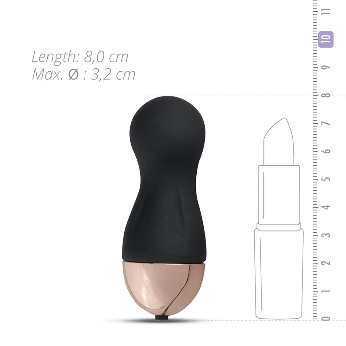 Teazers Ei-Vibrator mit Druckknopf und Funkfernbedienung