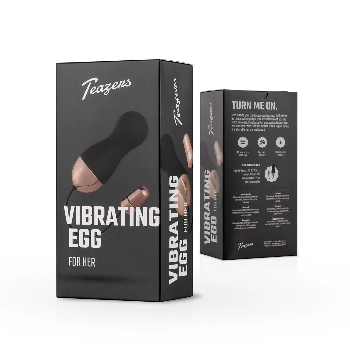 Vibro Ei mit Fernbedienung für variable Vibrationen von Teazers