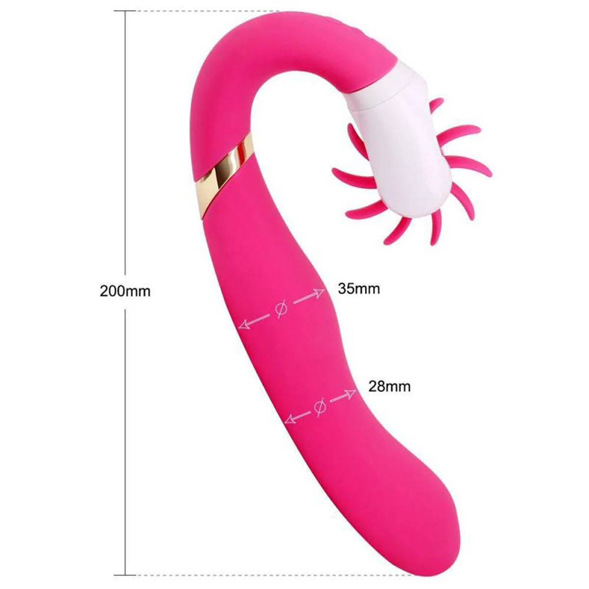 Rabbit Vibrator rosa mit verstellbarer Vibration und Multispeed