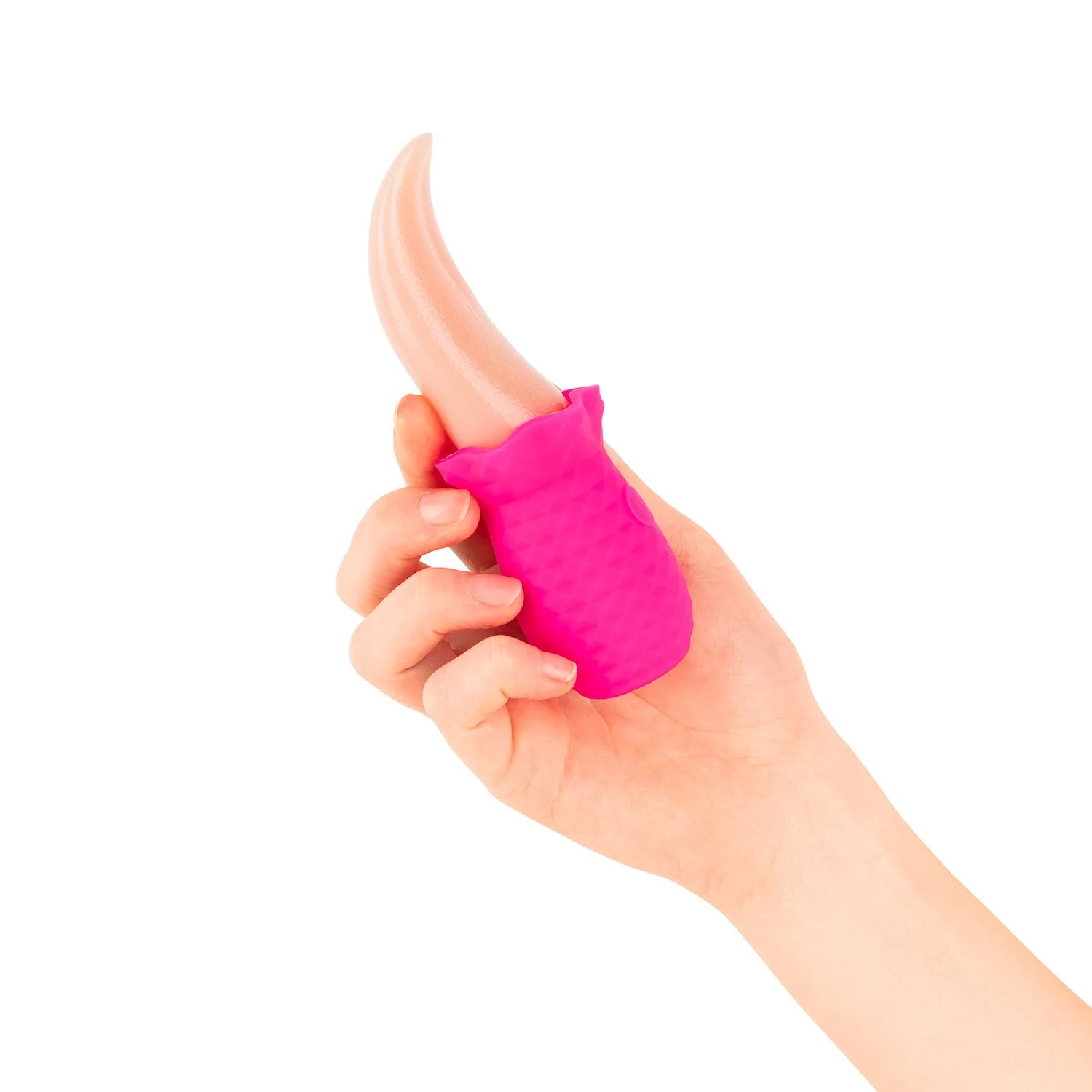Wasserfester Teazers Tong Vibrator in Rosa zur äußeren Anwendung