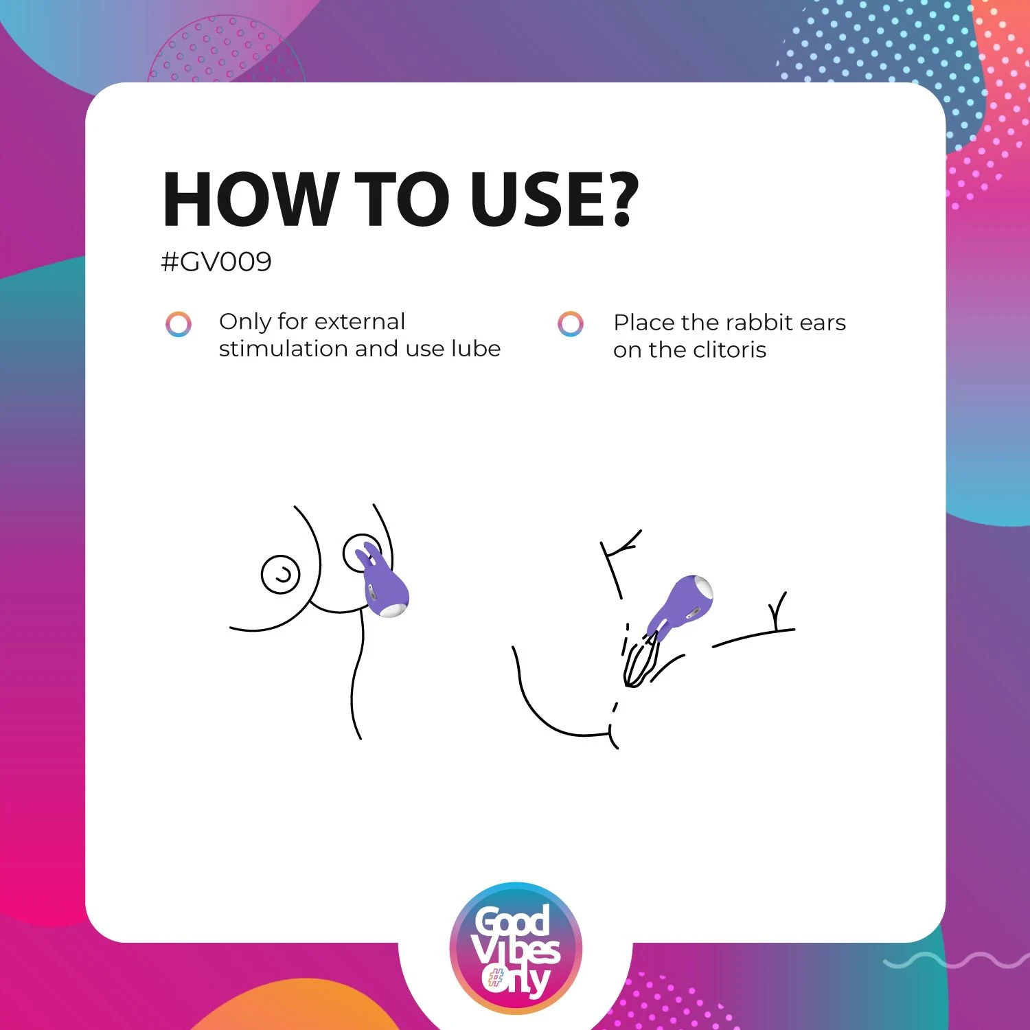 Tedy Vibrator in Lila mit zwei Tasten für verstellbare Vibrationen