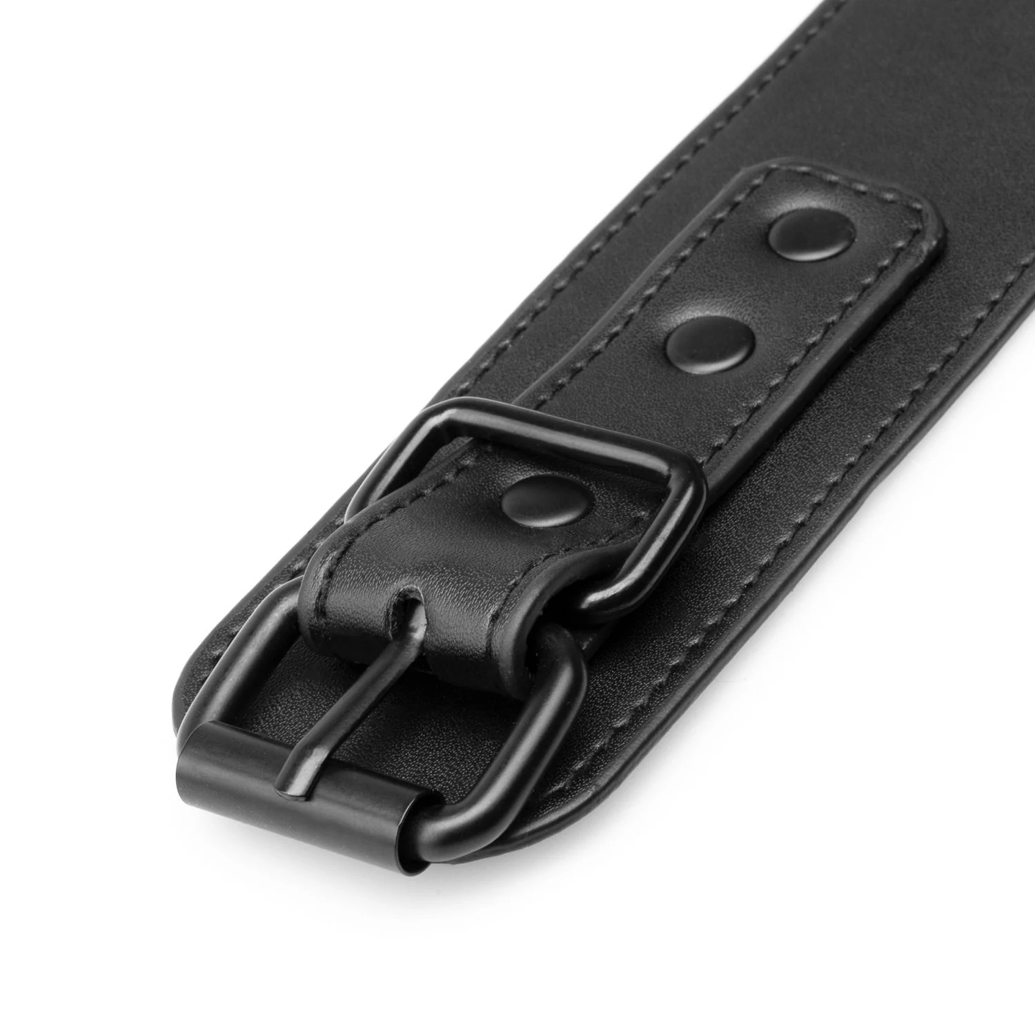Unisex Bondage Set schwarz mit Halsband, Handschellen und Fußfesseln