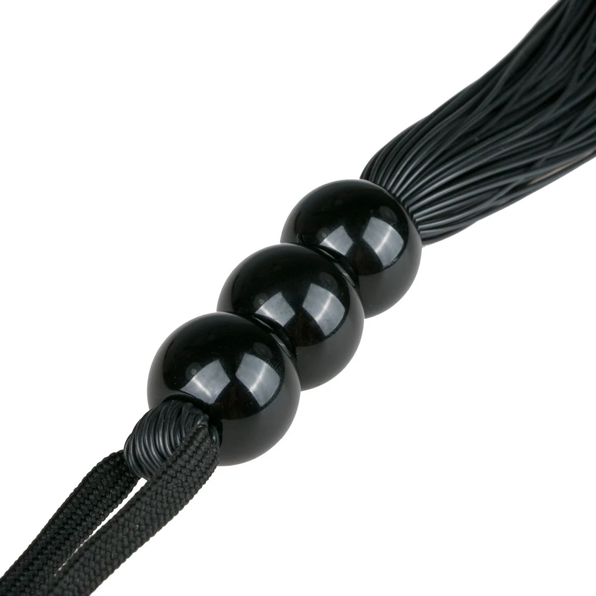 Silikonpeitsche schwarz, 320 mm lang, unisex geeignet
