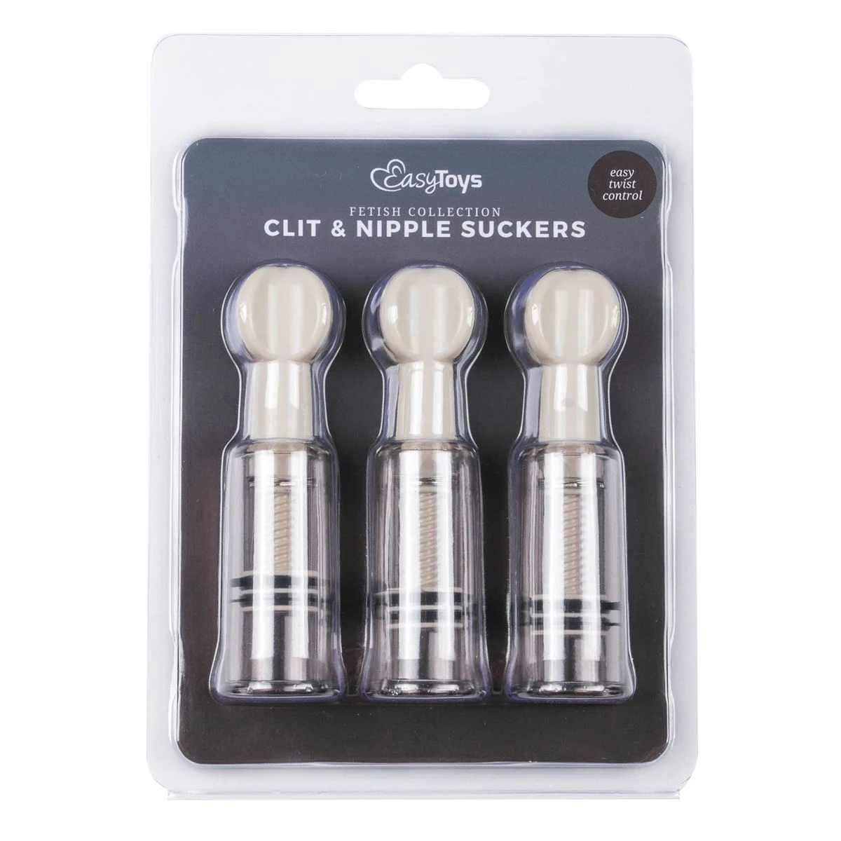 Durchsichtige Sauger für Nippel und Klitoris aus dem Toys Fetish Set