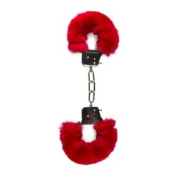 Rote Plüsch Handschellen von Toys Fetish, verstellbar und komfortabel für Handgelenke