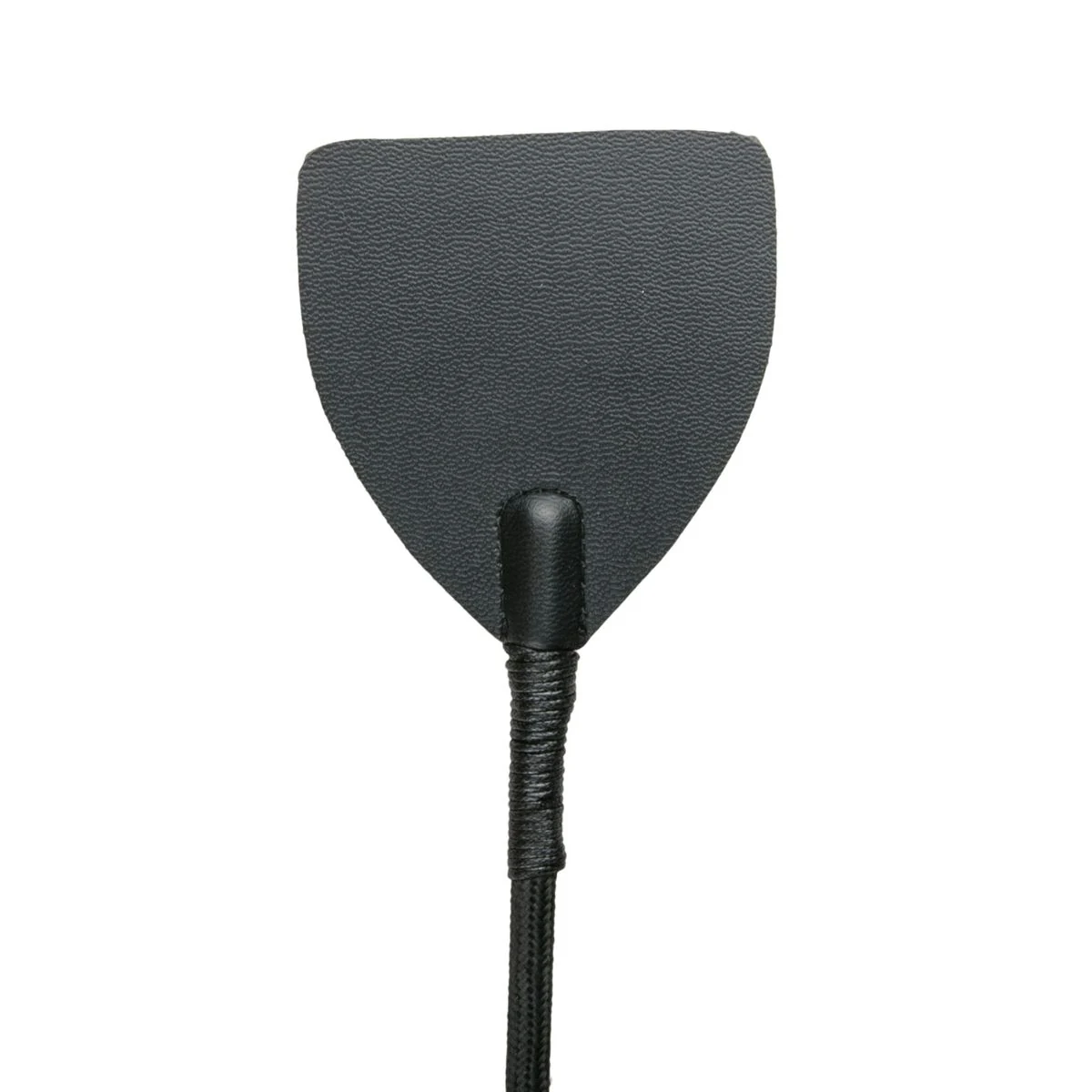 Unisex Lederpeitsche in Schwarz aus PU-Leder für BDSM- und SM-Spiele