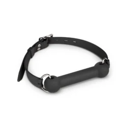 Toys Fetish Silikon Trensenknebel in Schwarz mit verstellbarem Kopfband