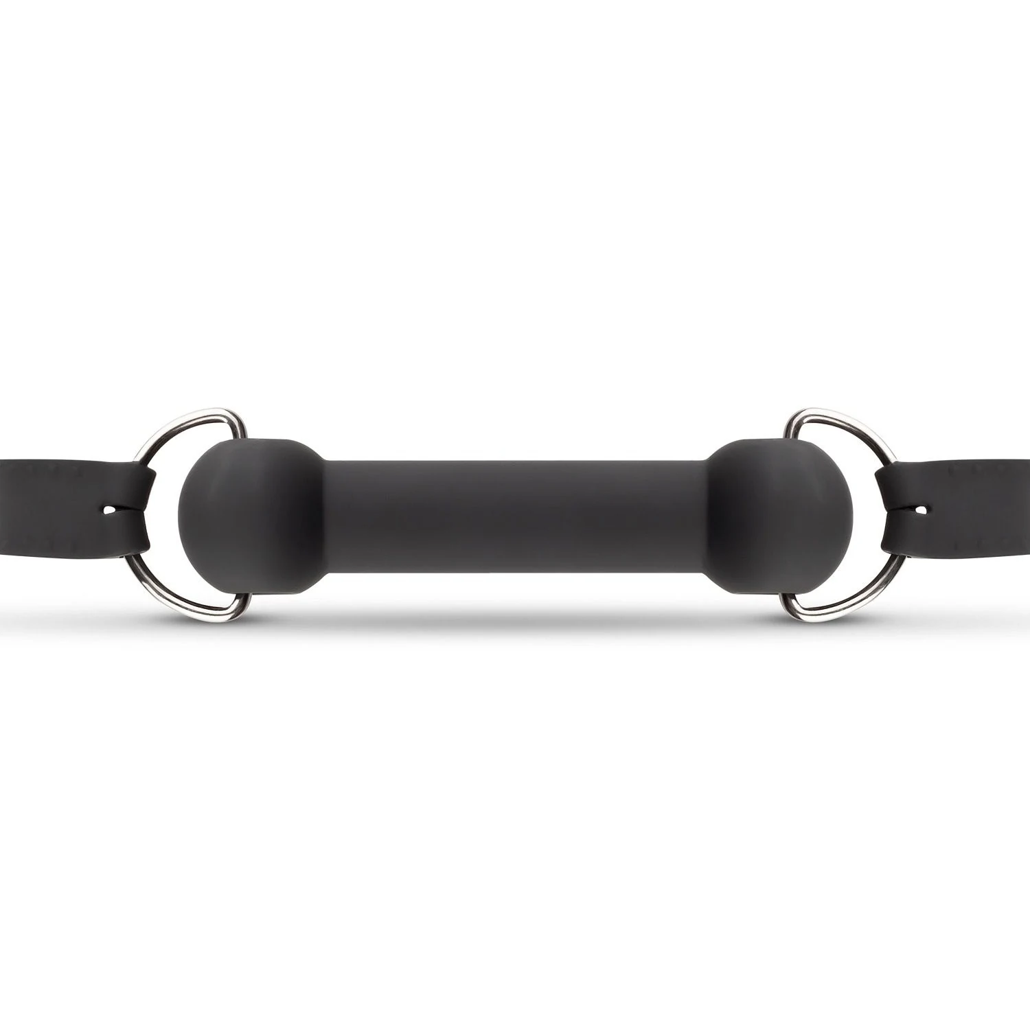 Schwarzer Bit Gag aus Silikon und Nylon für BDSM und Ponyplay