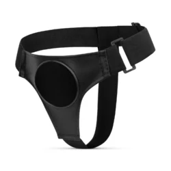 Toys Fetish Strap-on Harness in Schwarz mit verstellbaren Gurten und Saugnapf-System