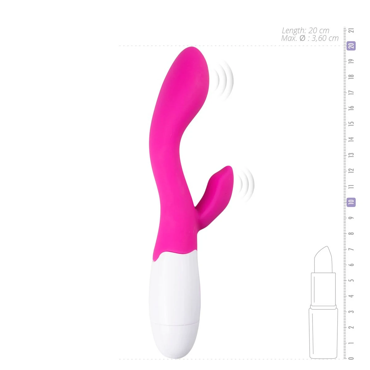 Toys Lily Vibrator Rosa mit 2 Motoren und 10 variierenden Vibrationsstufen für Sie