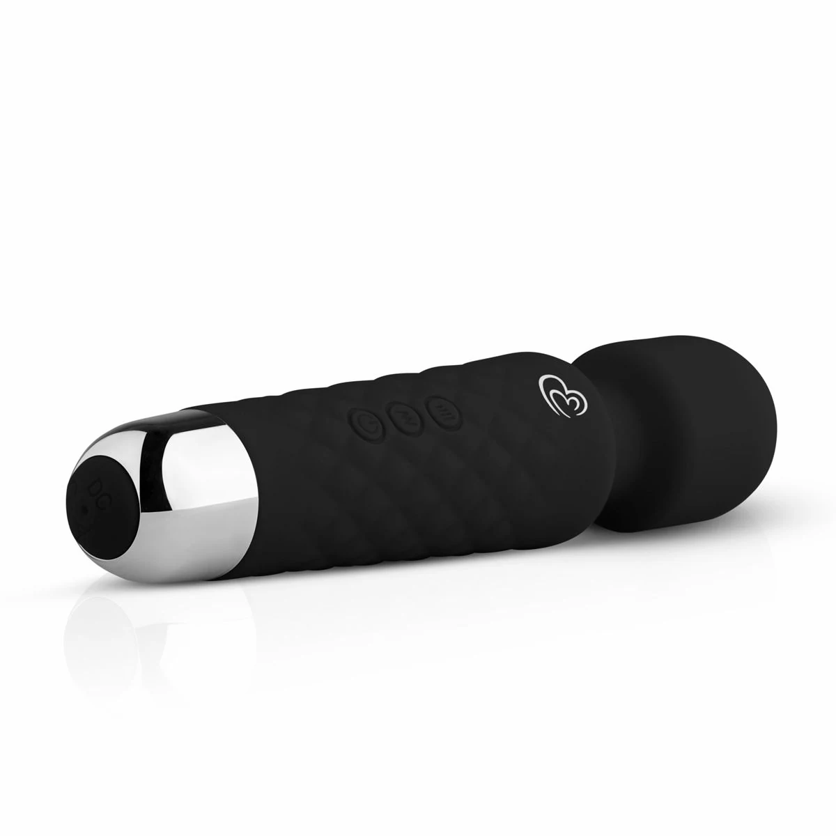 Schwarzer Mini Wand-Vibrator von Toys Wand Collection mit flexiblem Kopf