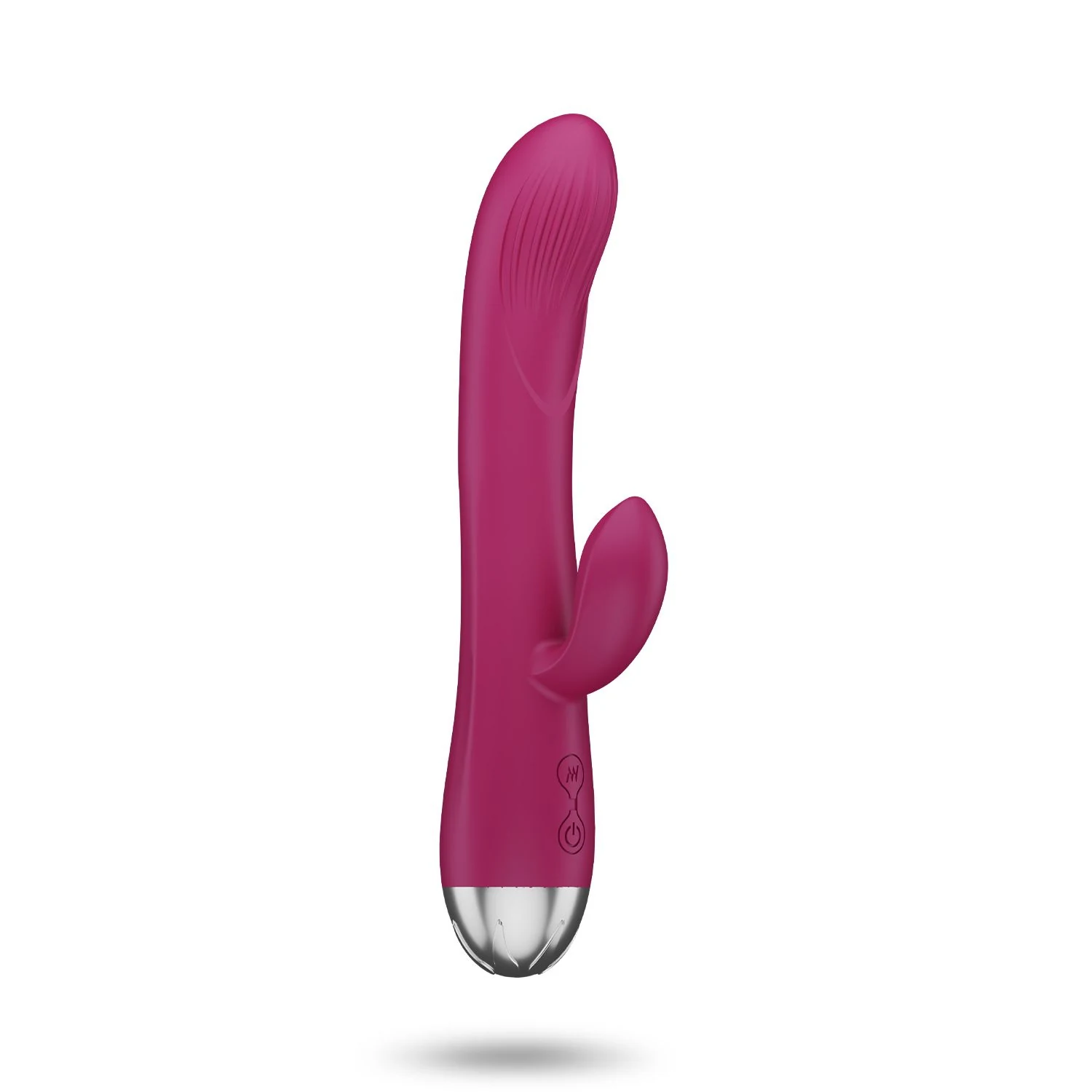Toys Vibe Rabbit Vibrator in Himbeerrosa mit schlankem Schaft und Klitoris-Stimulator