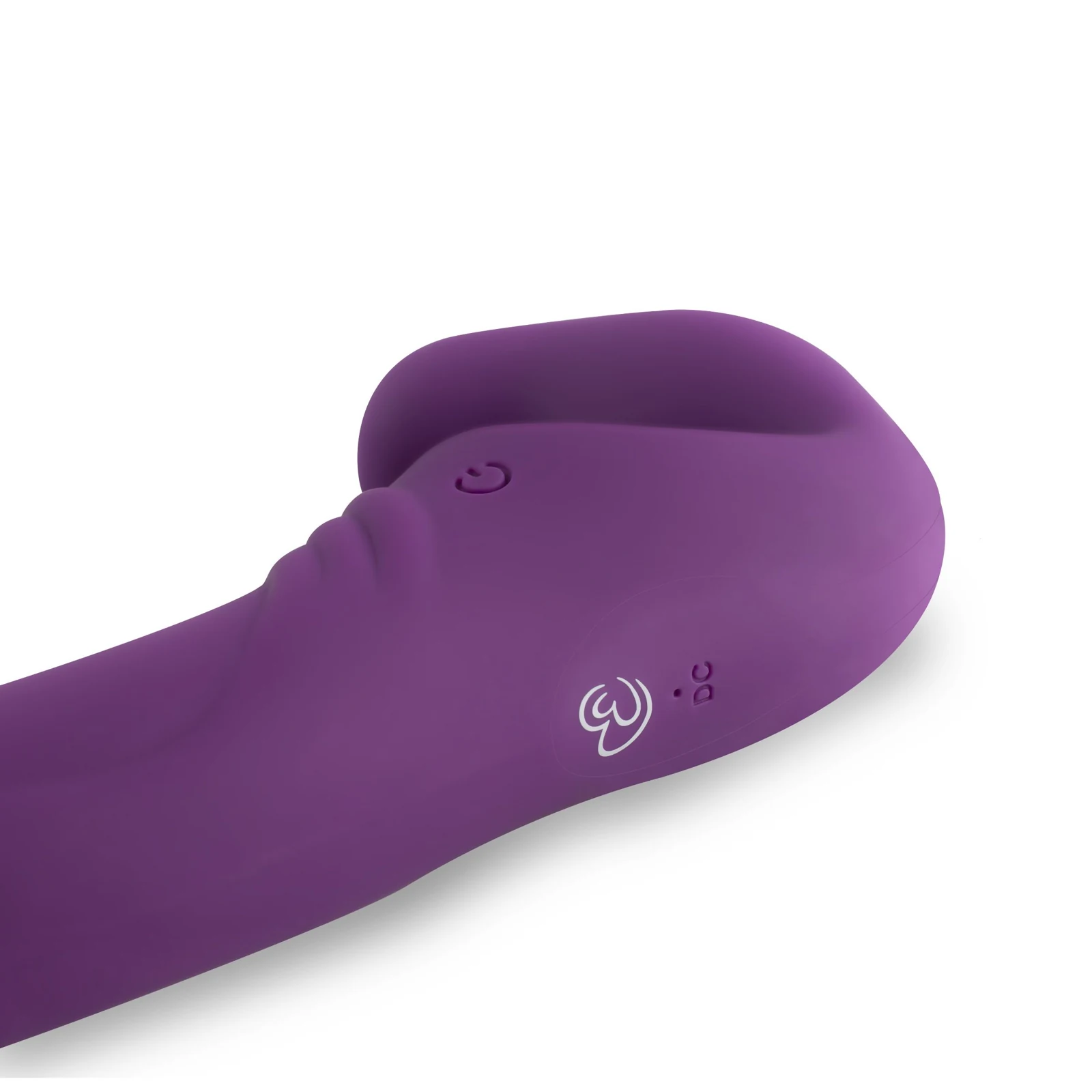 Lila Paar-Vibrator mit kurzem und langem Ende