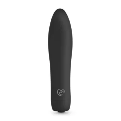 Velvet Vibe Bullet Vibrator Schwarz als kleiner Kugelvibrator mit weicher Beschichtung
