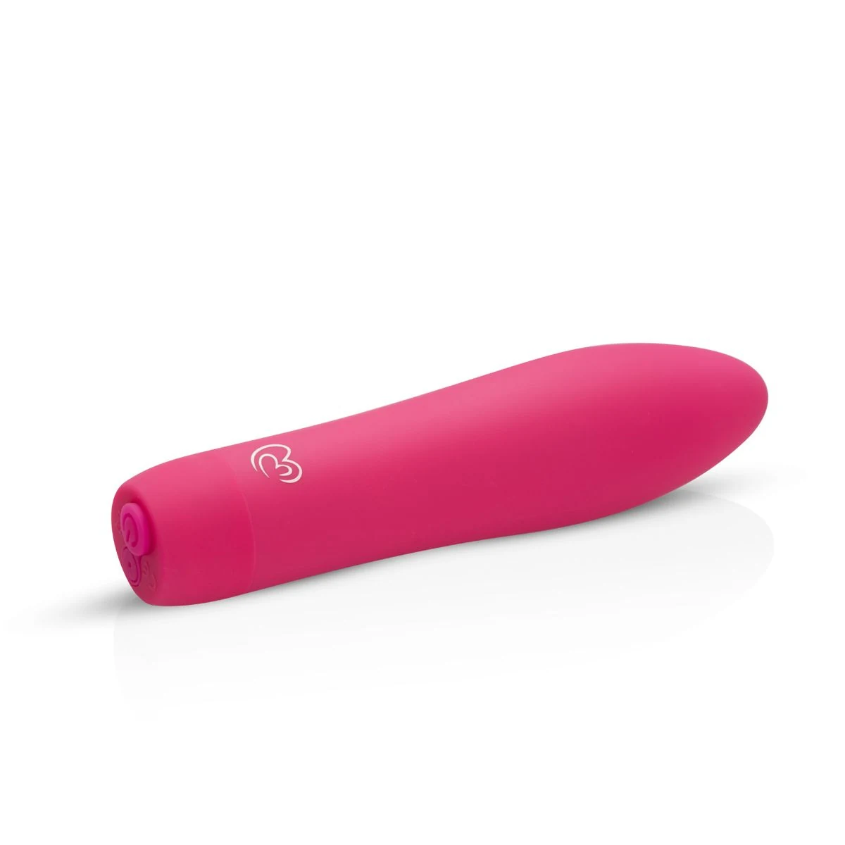 Rosa Velvet Vibe Kugelvibrator mit Druckknopf an der Unterseite