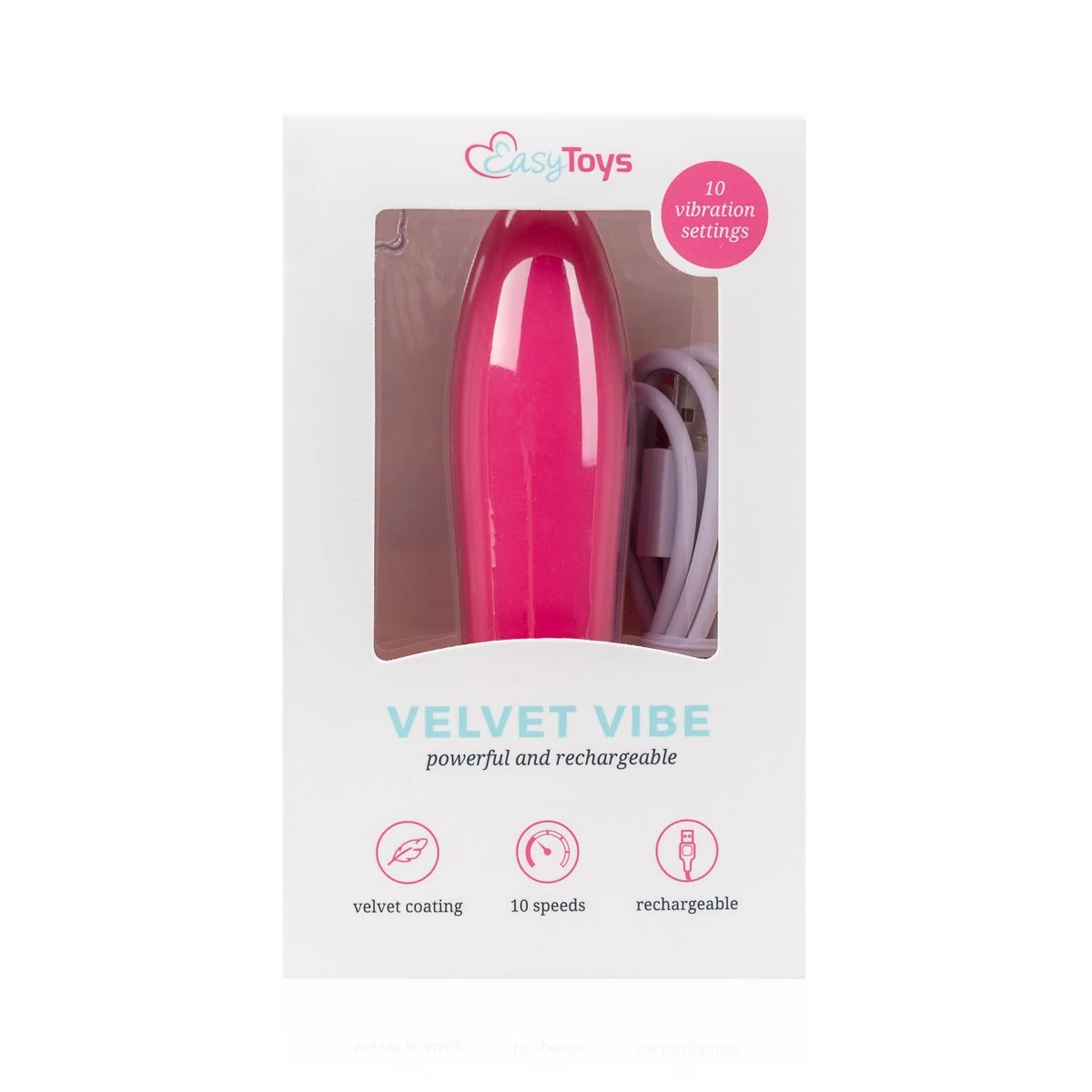Velvet Vibe Bullet Vibrator aus ABS mit variierenden Vibrationen