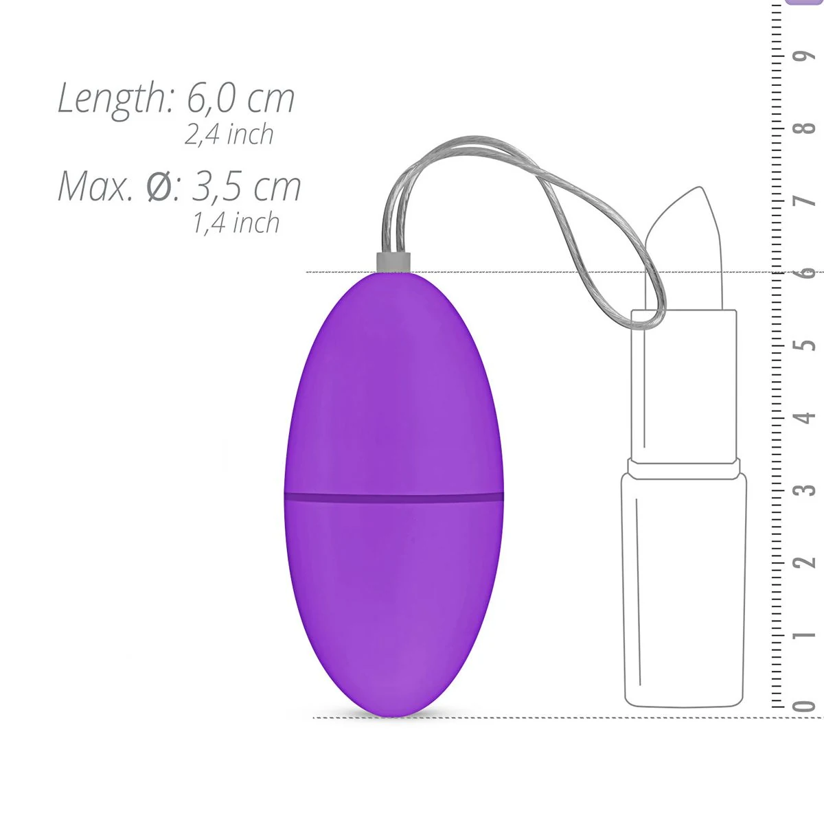 Toys Mini Vibe Vibrations-Ei mit verstellbarer Vibration