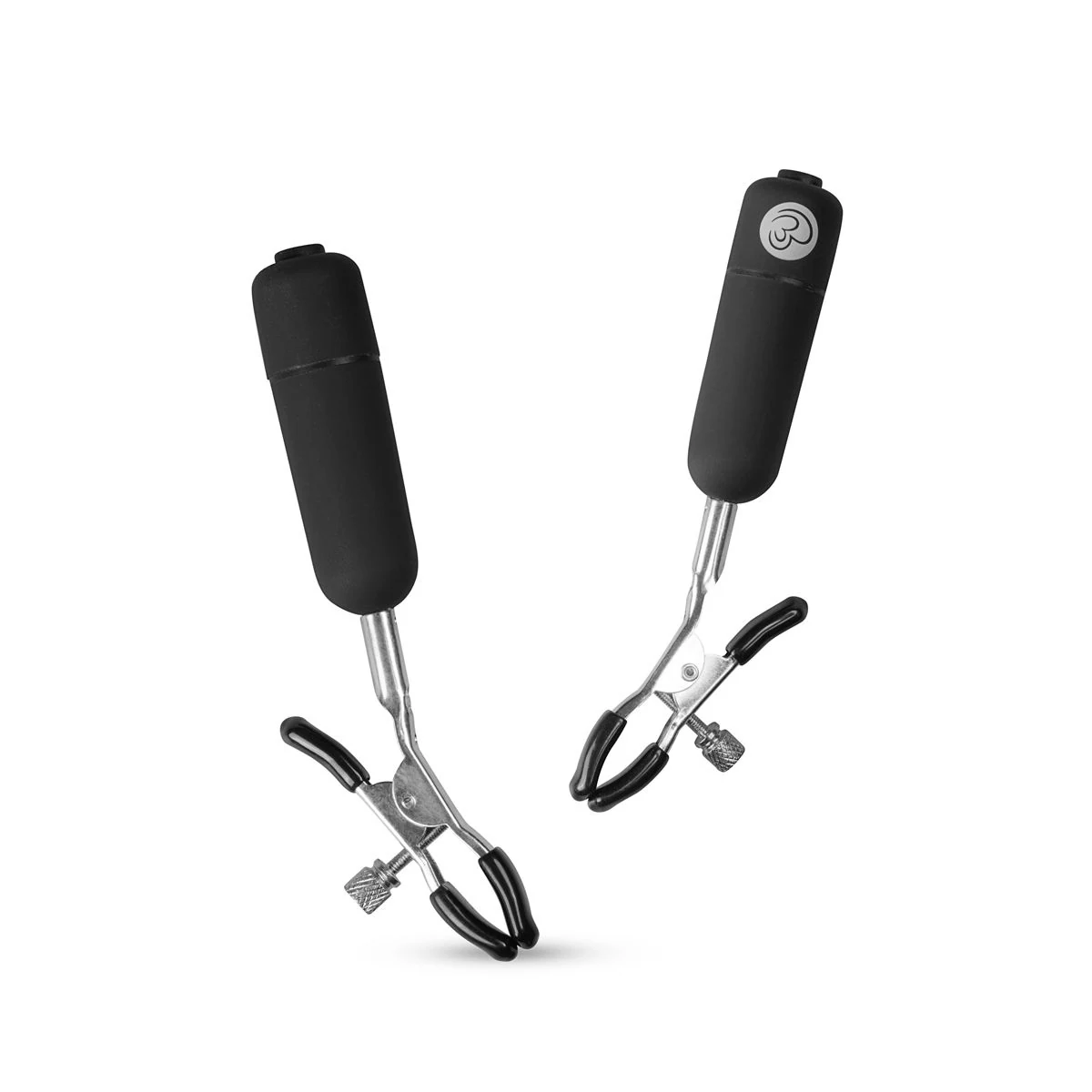 Toys Fetish Nippelklemmen mit Kugelvibratoren, Druckknopf und 10 Einstellungen