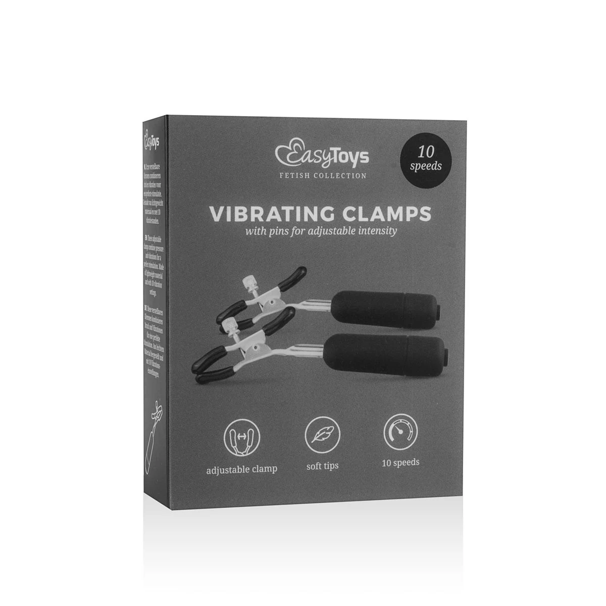 Unisex Nippelklemmen mit variierenden Vibrationen und seitlichen Schrauben