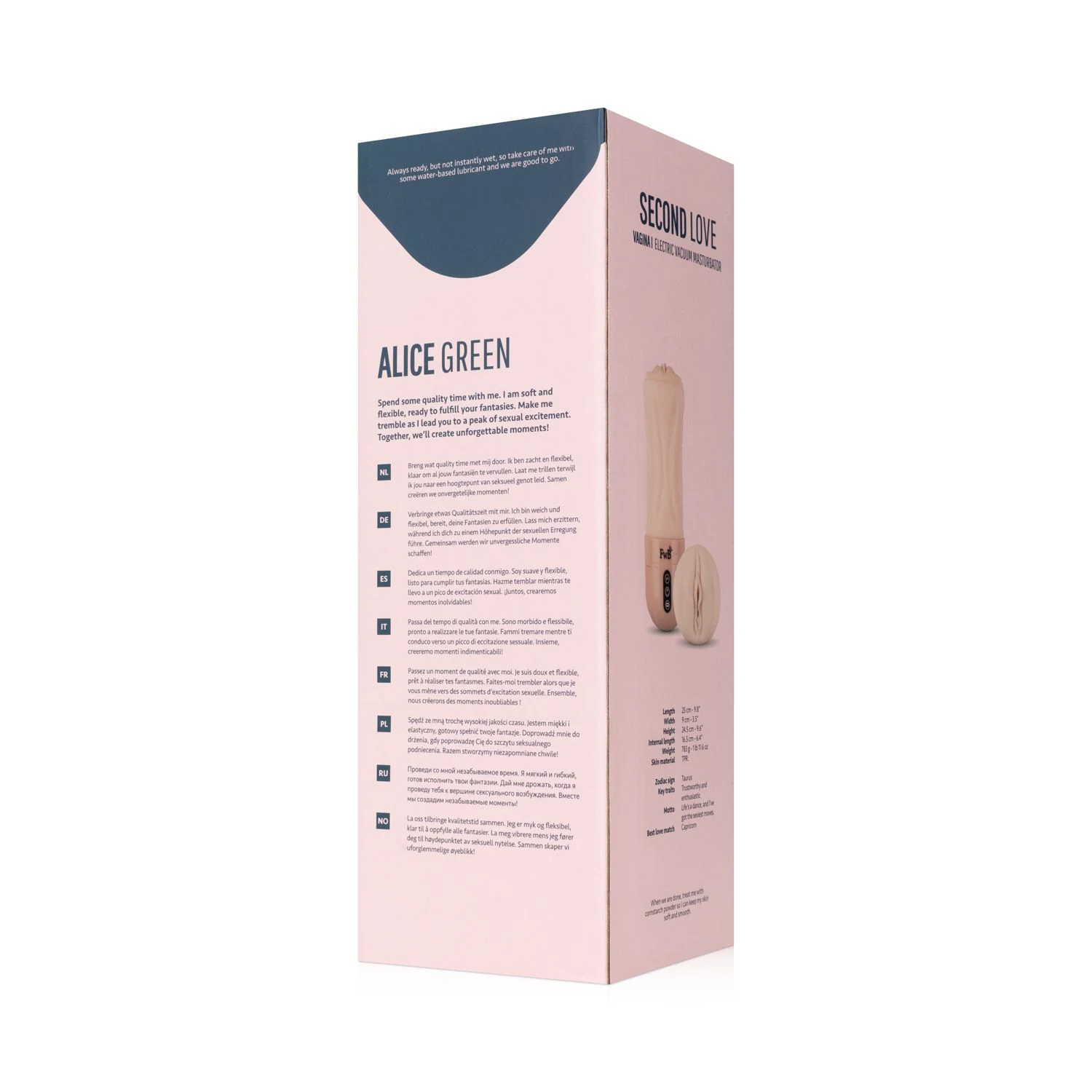 Künstliche Vagina in Beige mit Vibrationsfunktion und Saugfunktion