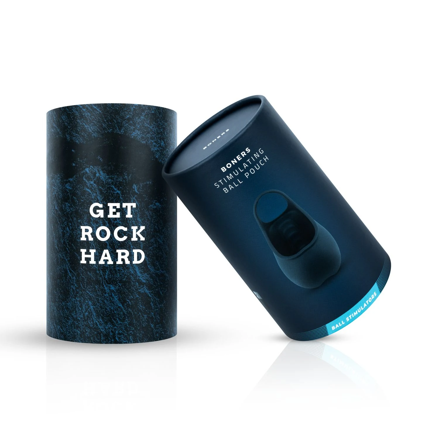 Boners BON042 Penisring blau mit 10 Stufen und USB-Ladekabel