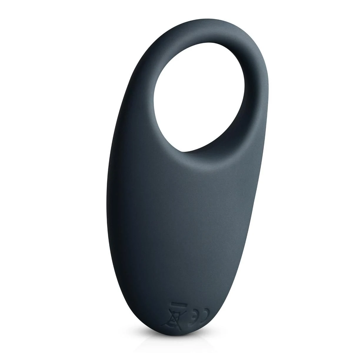 Grauer Silikon-Penisring mit USB-Aufladung