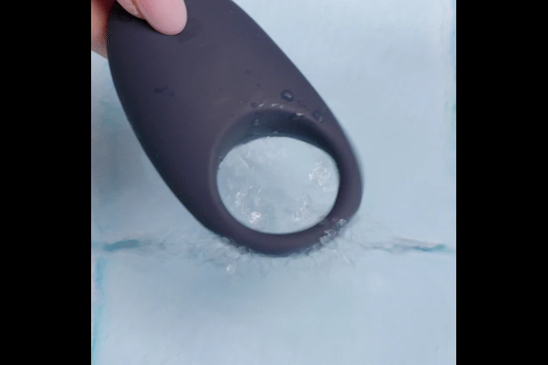 Grauer Boners Penisring mit Vibration und elastischer Ringform