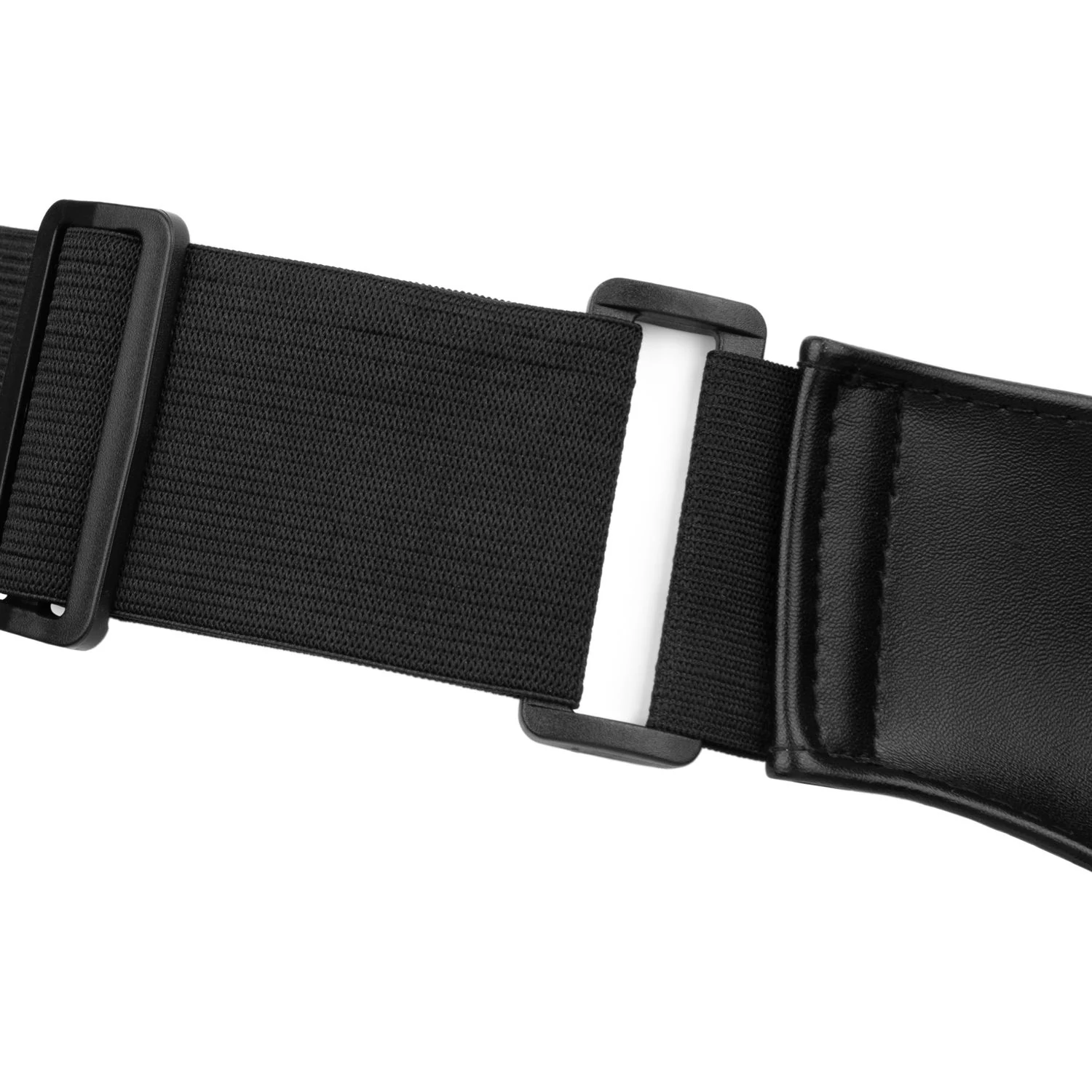 Verstellbares Lederharness in Schwarz für das vibrierende Strap-On Set