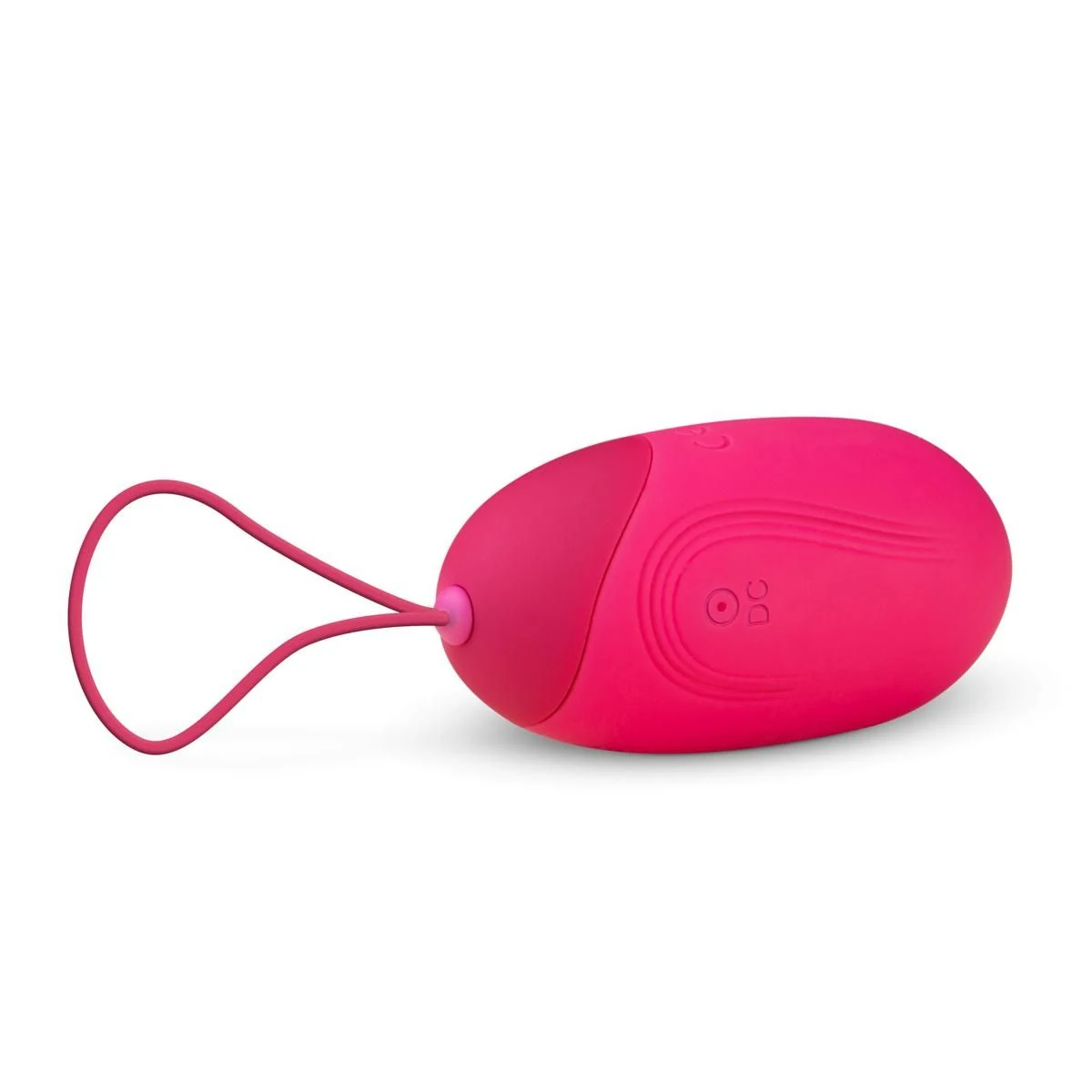 Vibrierendes Ei XL in Rosa mit ergonomischem Design und Rückholschnur