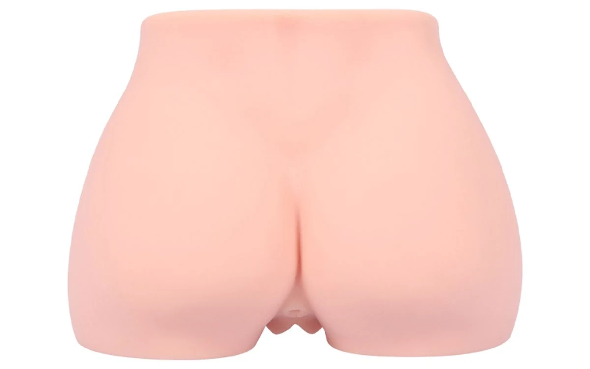 Großer Kokos Masturbator mit zwei Öffnungen und elastischem TPE