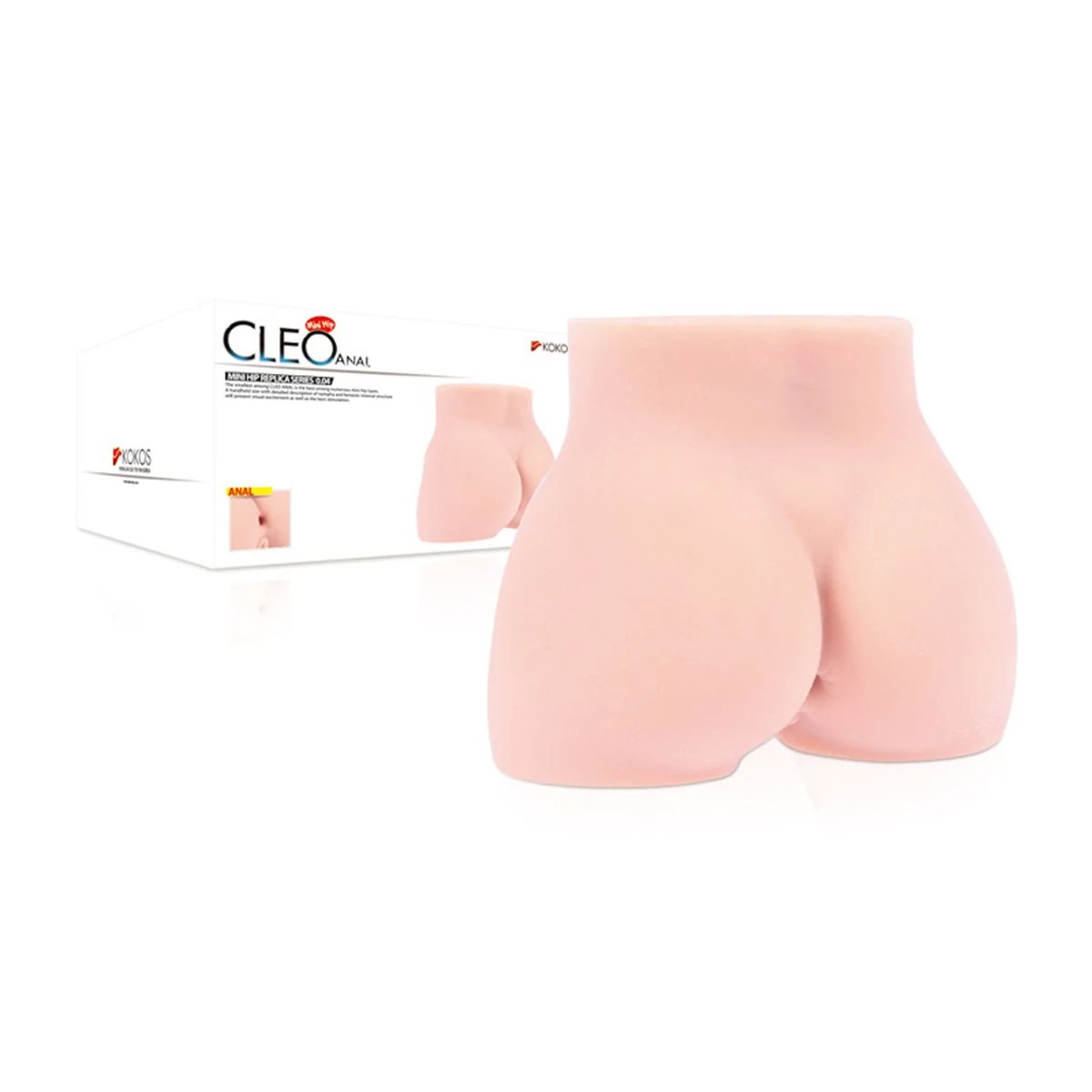Handgroßer Cleo Masturbator mit Anusöffnung und maximal 100 mm Durchmesser