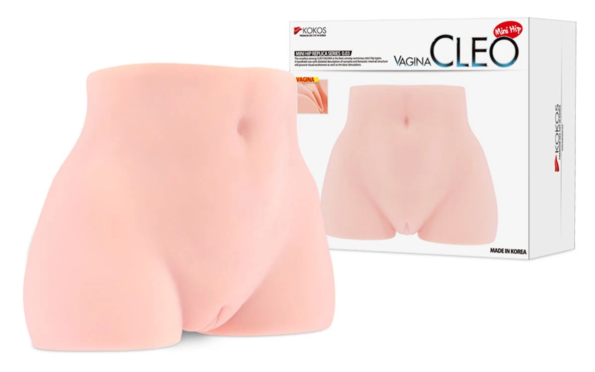 Weicher, flexibler Masturbator Cleo mit rundem Po und flacher Basis