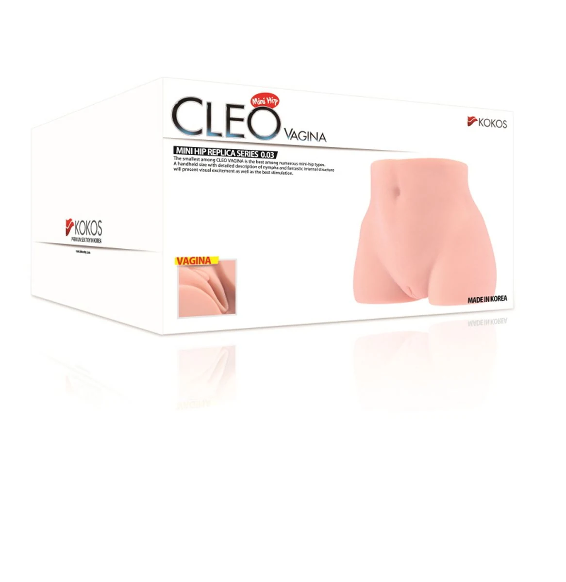 Kokos Cleo Masturbator für Penis-Stimulation mit beiger Oberfläche