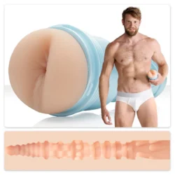 Fleshjack Boys Colby Keller Masturbator mit diskretem Gehäuse und beiger Hülle
