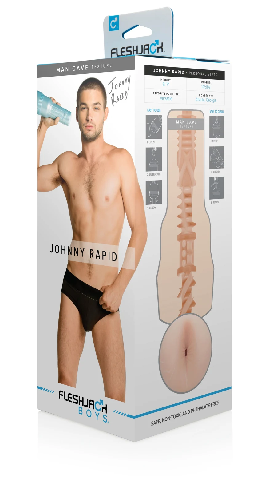 Fleshjack Boys Johnny Rapid Analöffnung für Penis-Stimulation