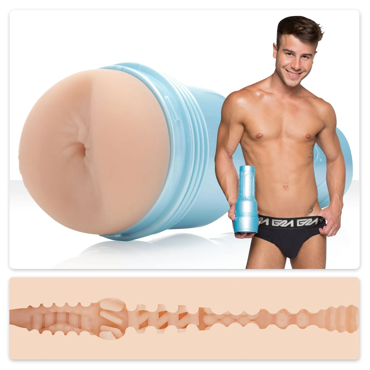 Fleshjack Masturbator Boys Allen King Majestic mit diskretem Gehäuse