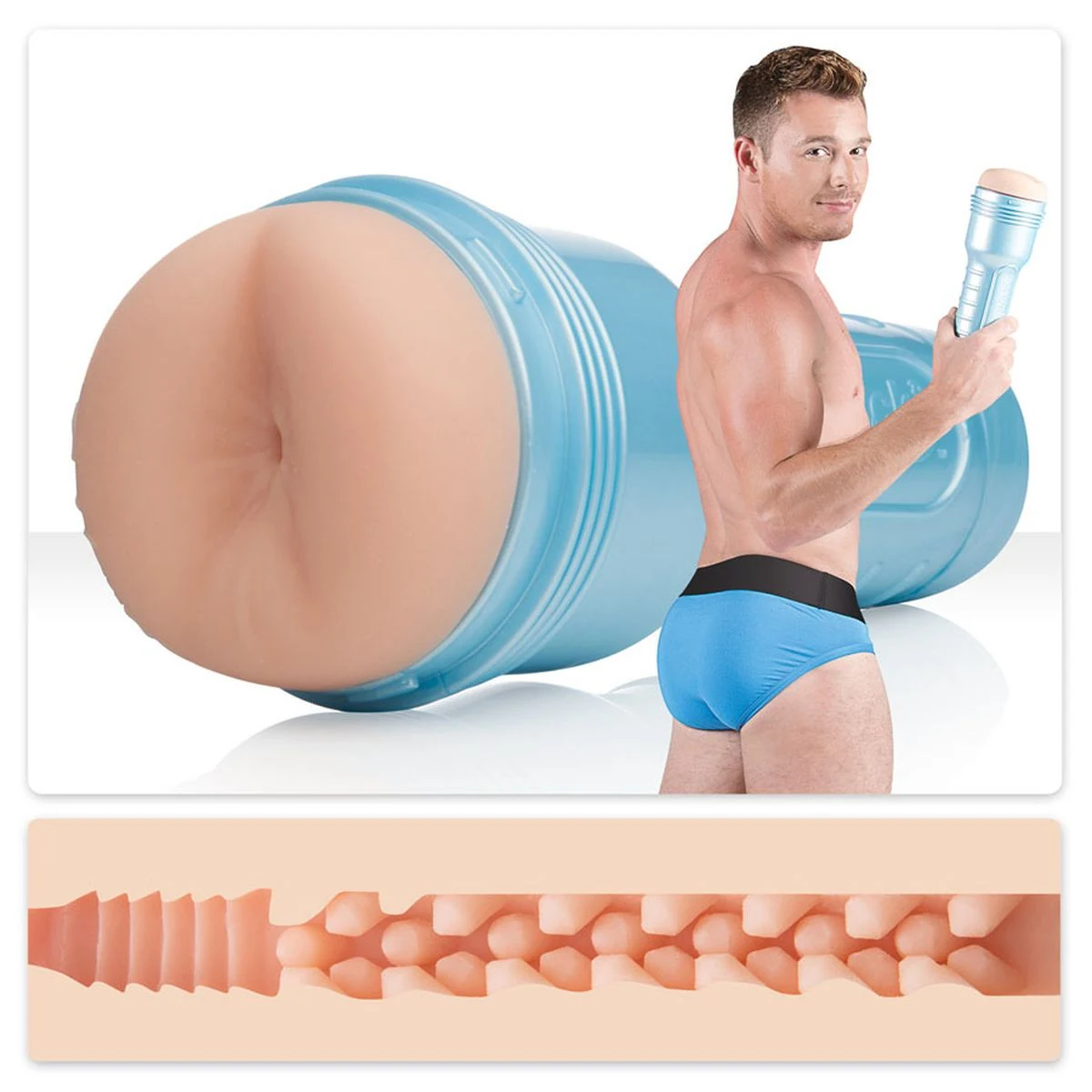 Fleshjack Masturbator Boys Brent Corrigan Bliss mit diskretem Gehäuse