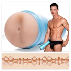 Fleshjack Masturbator Cade Maddox Alpha mit diskretem Gehäuse und beiger Anusöffnung