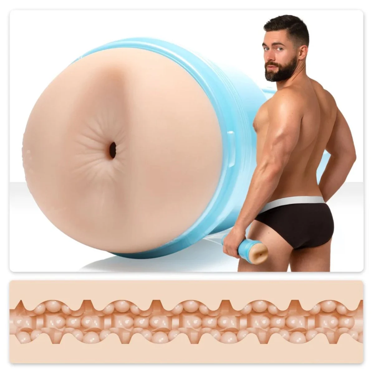Fleshjack Masturbator Griffin Barrows Cake mit diskretem Gehäuse