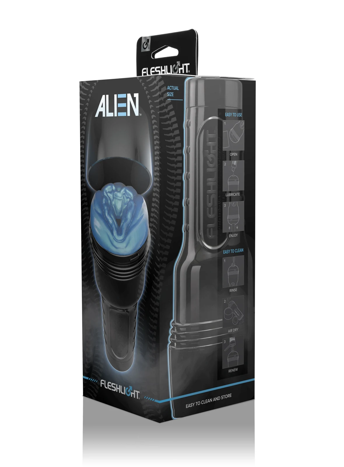 Fleshlight Alien mit einzigartiger Saugkraft und bequemer Textur