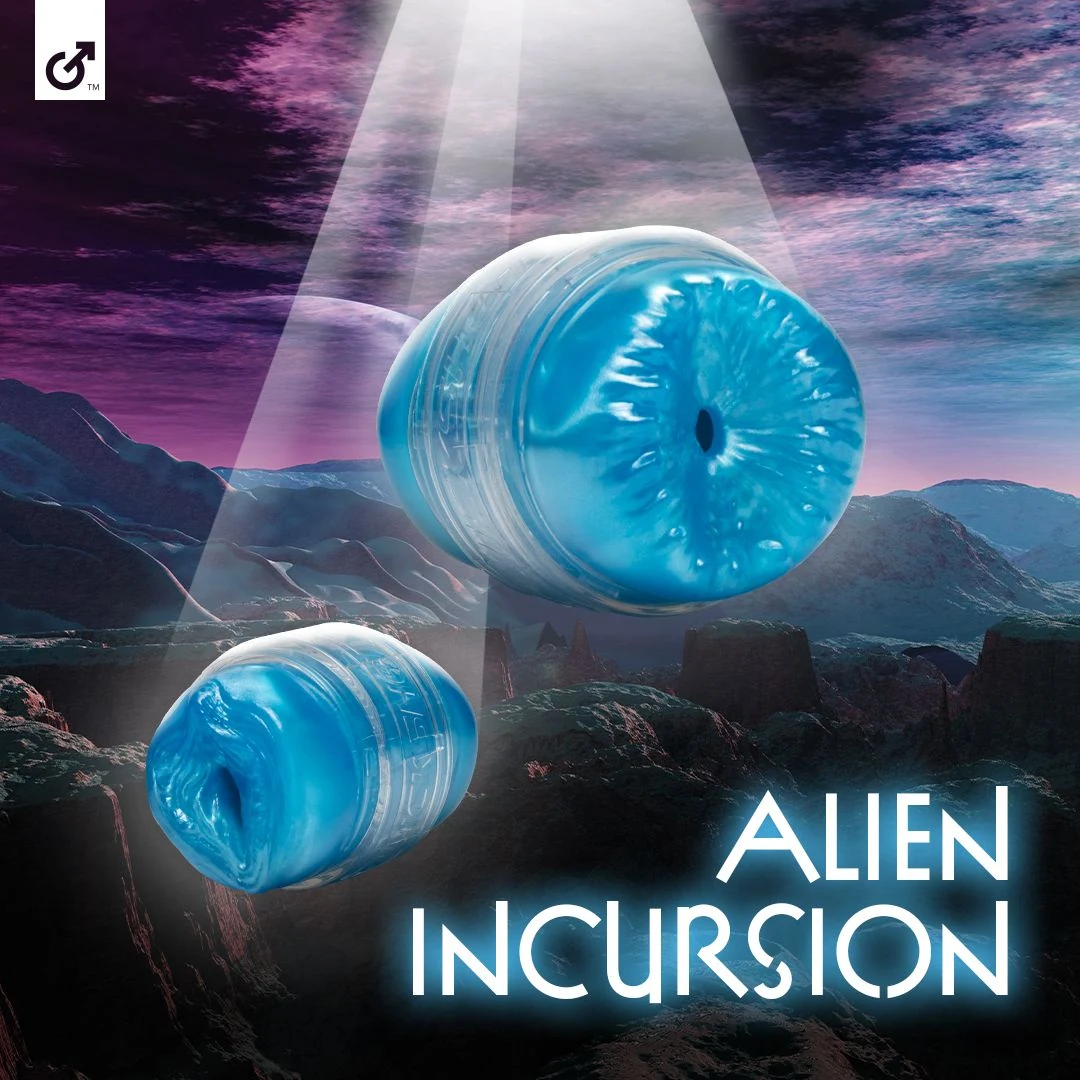 Blauer Masturbator von Fleshlight mit außerirdischem Alien-Design