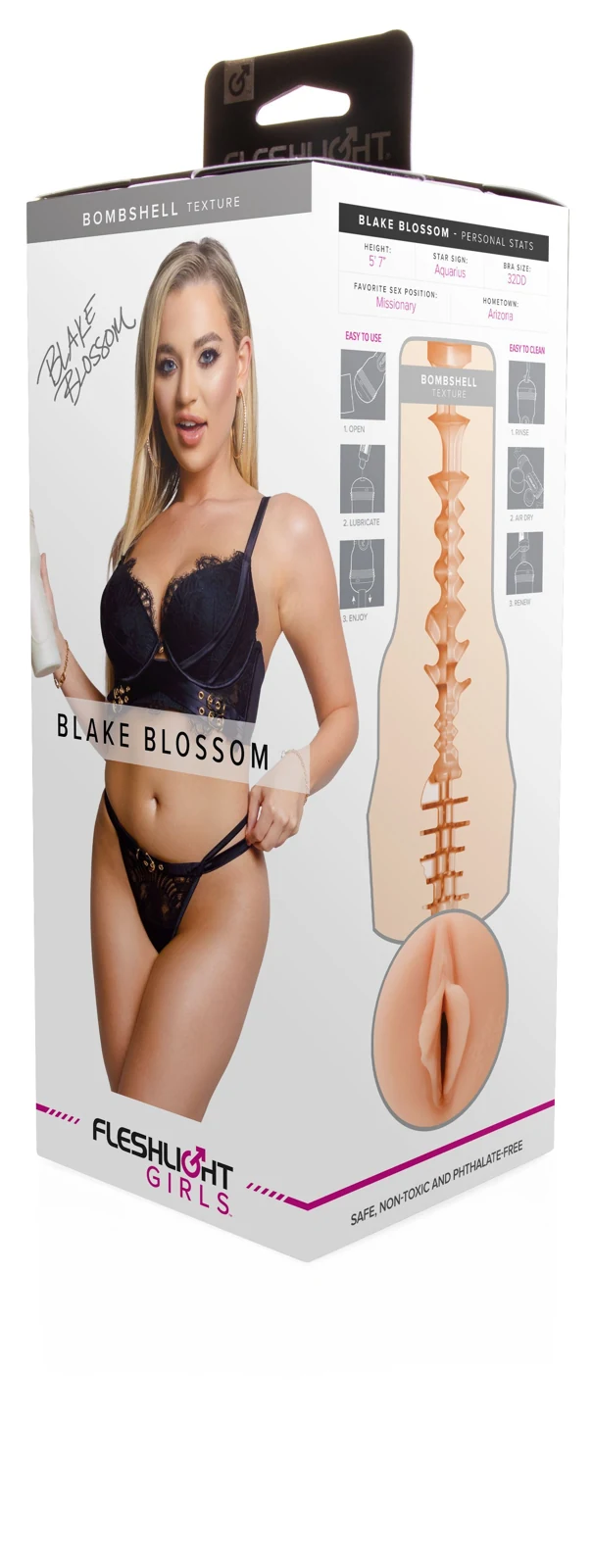 Blake Blossom Bombshell Fleshlight für Gleitmittel auf Wasserbasis