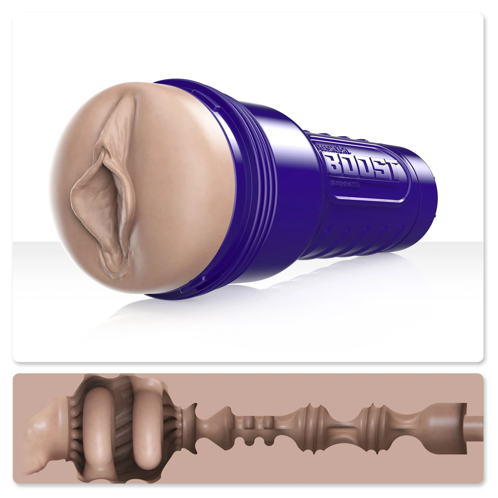 Fleshlight Boost Bang Light Medium Masturbator im diskreten Gehäuse