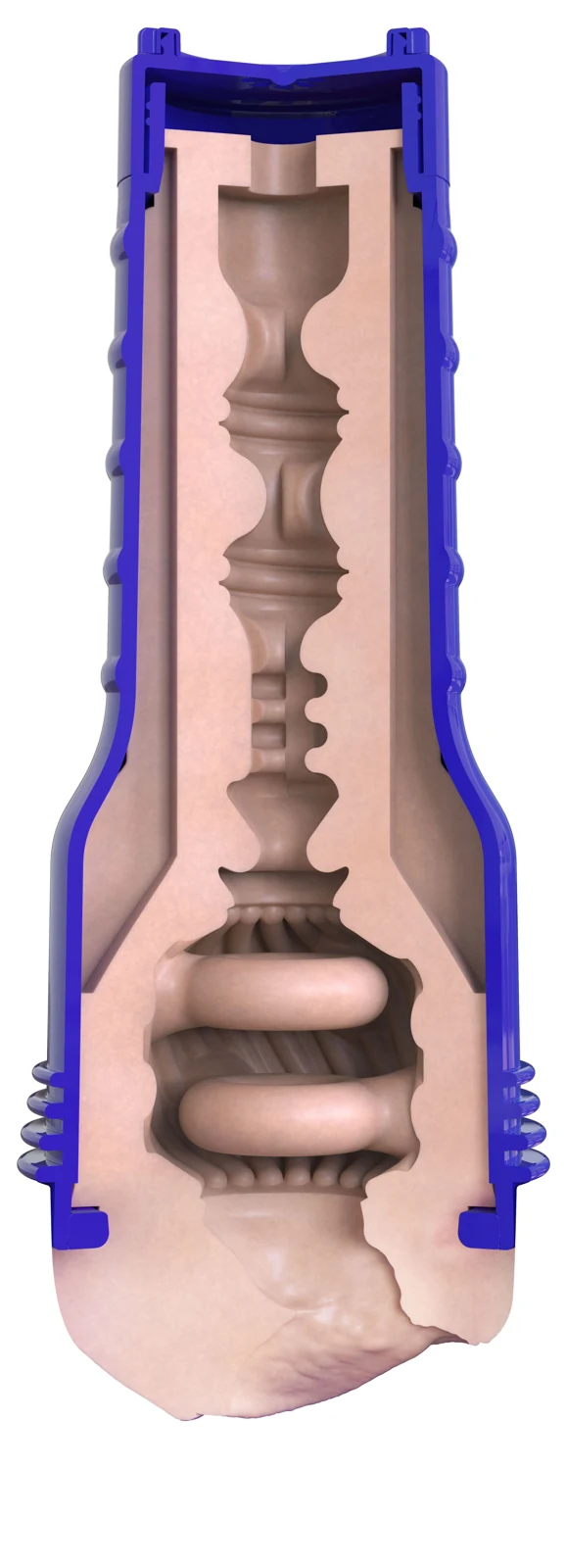 Beiger Fleshlight Masturbator mit detaillierter Vagina-Öffnung